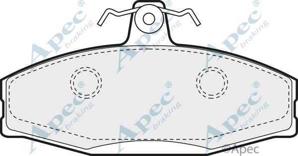 APEC BRAKING Комплект тормозных колодок, дисковый тормоз PAD924